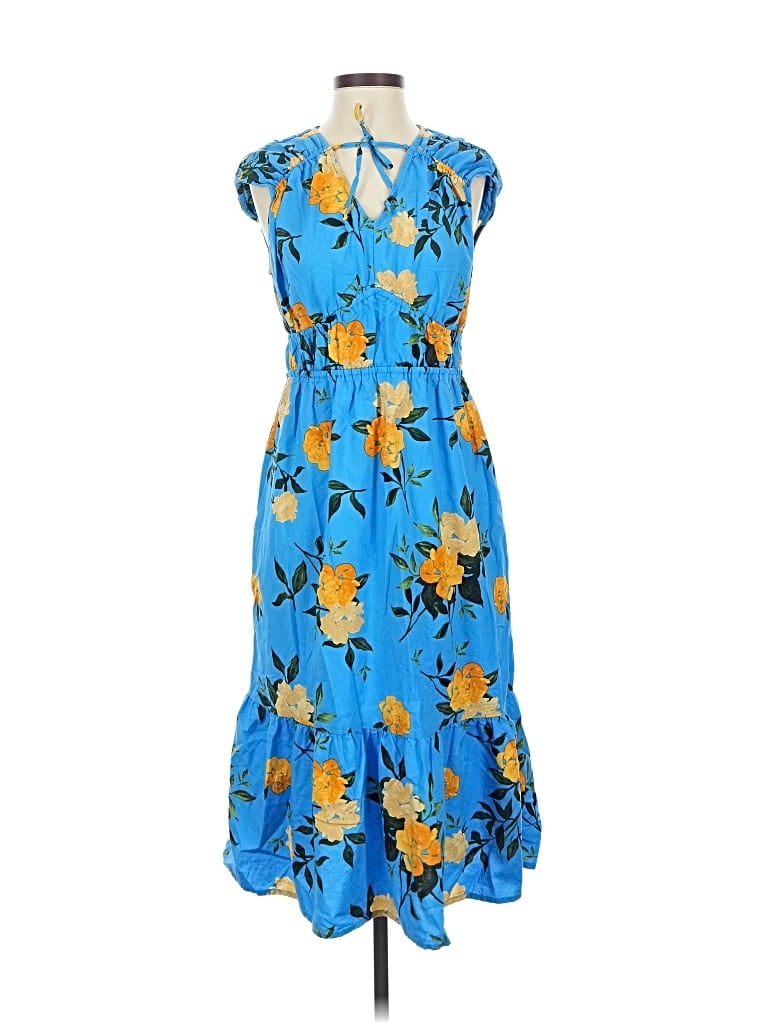 Pre-owned Time And Tru Cocktail Dress In Blue