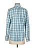J.Crew Checkered-gingham Blue Long Sleeve Button-Down Shirt Size S - photo 2