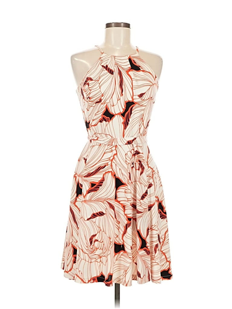 Pre-owned Ann Taylor Factory Cocktail Dress In Orange