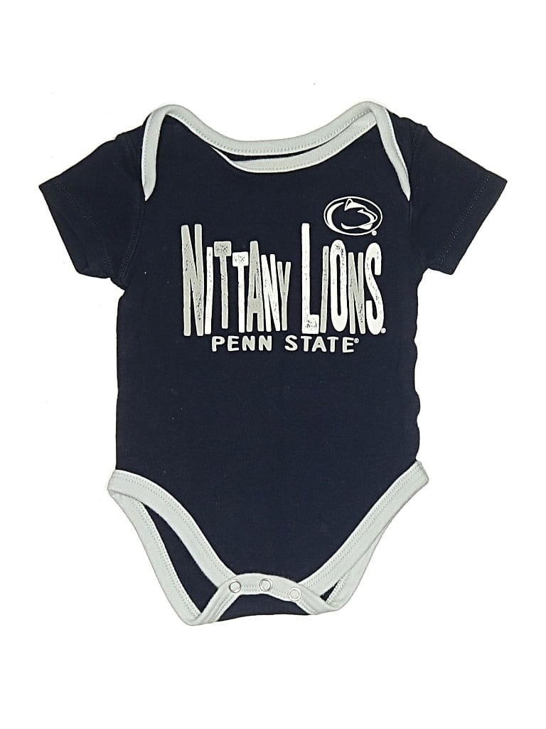 Pre-owned Assorted Brands Babies' Short Sleeve Onesie In Blue