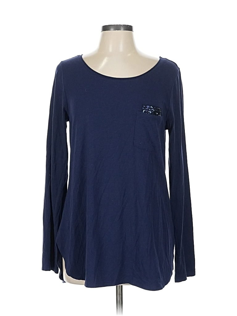 Pre-owned Lilly Pulitzer Long Sleeve T-shirt In Blue