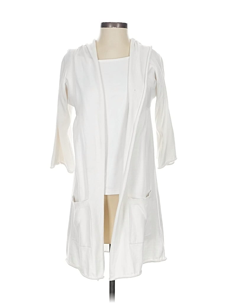 Pre-owned Cabi Cardigan Sweater In White