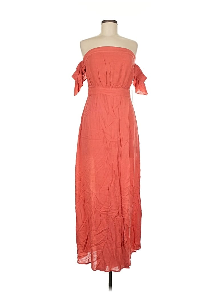 Pre-owned Cotton Candy La Casual Dress In Orange