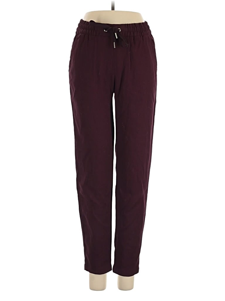 Pre-owned H&m L.o.g.g. Track Pants In Burgundy