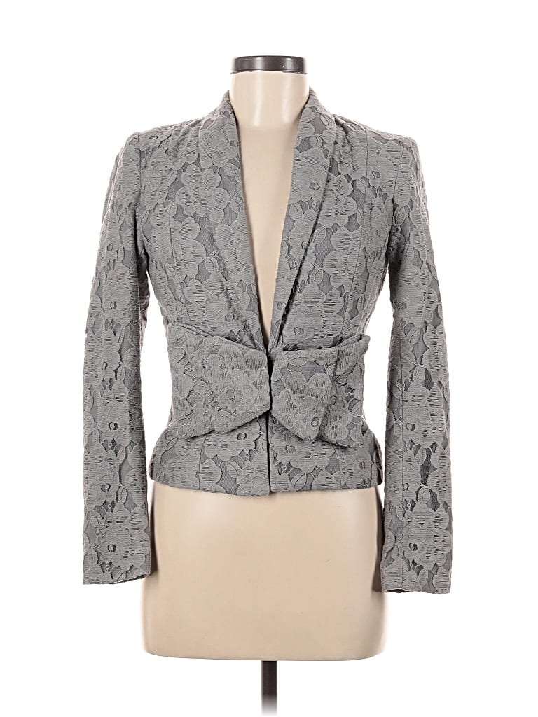 Pre-owned H&m Blazer Jacket In Gray