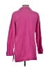 Soft Surroundings Houndstooth Pink 3/4 Sleeve Button-Down Shirt Size S - photo 2