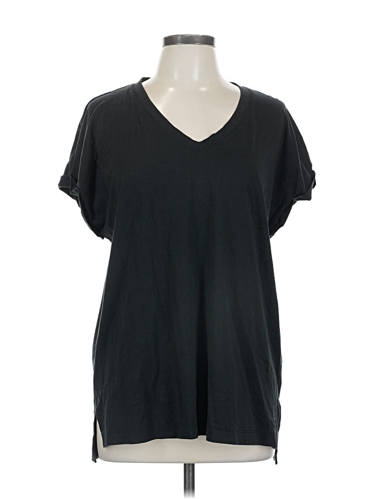 Pre-owned Banana Republic Short Sleeve T-shirt In Black