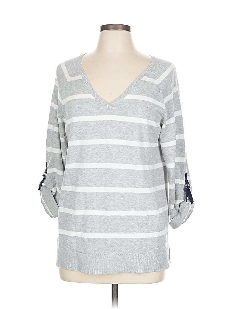 Pre-owned Nautica Pullover Sweater In Gray