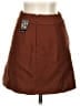 Express Solid Brown Casual Skirt Size 00 - photo 2