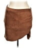 Olivia Grey Solid Brown Casual Skirt Size XL - photo 1
