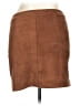 Olivia Grey Solid Brown Casual Skirt Size XL - photo 2