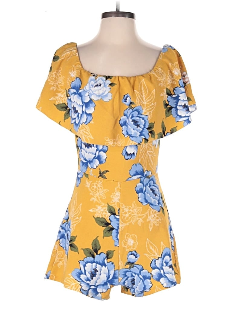 Pre-owned Almost Famous Romper In Yellow