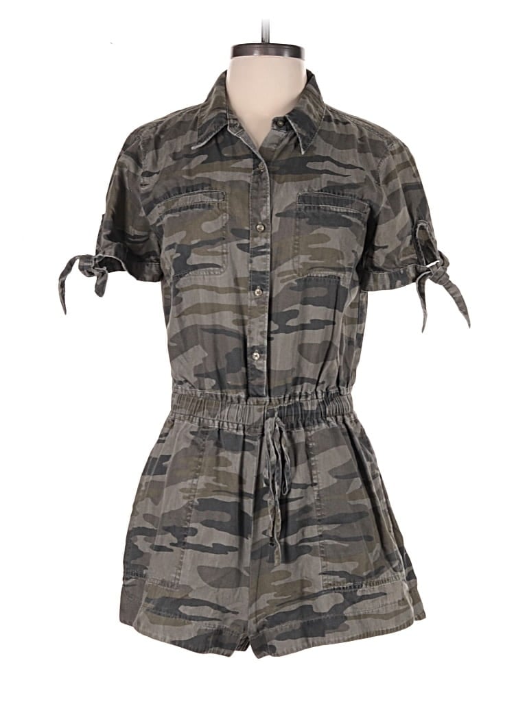 Pre-owned Express Outlet Romper In Gray