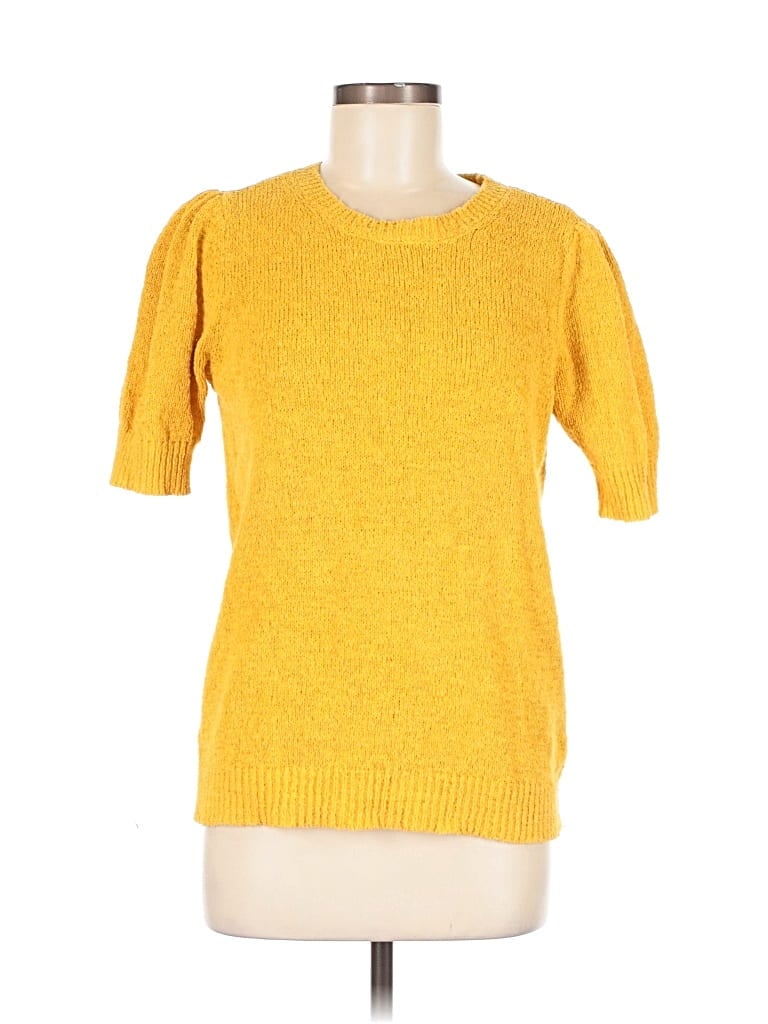 Pre-owned Ann Taylor Pullover Sweater In Yellow