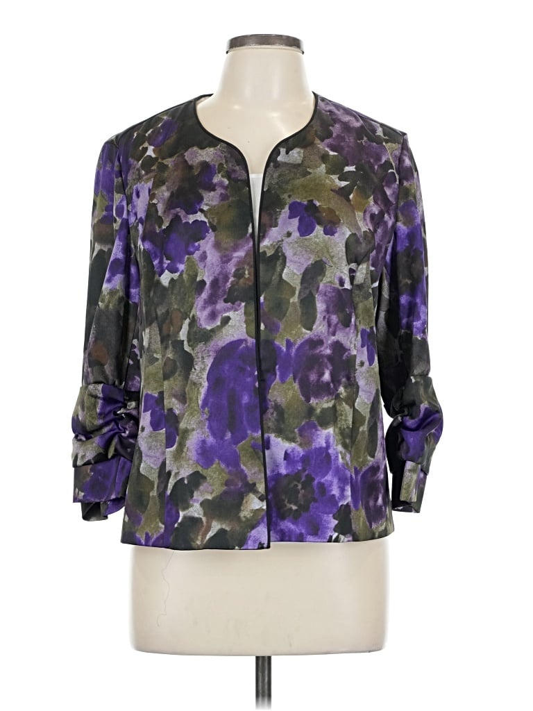 Pre-owned Christopher & Banks Jacket In Purple