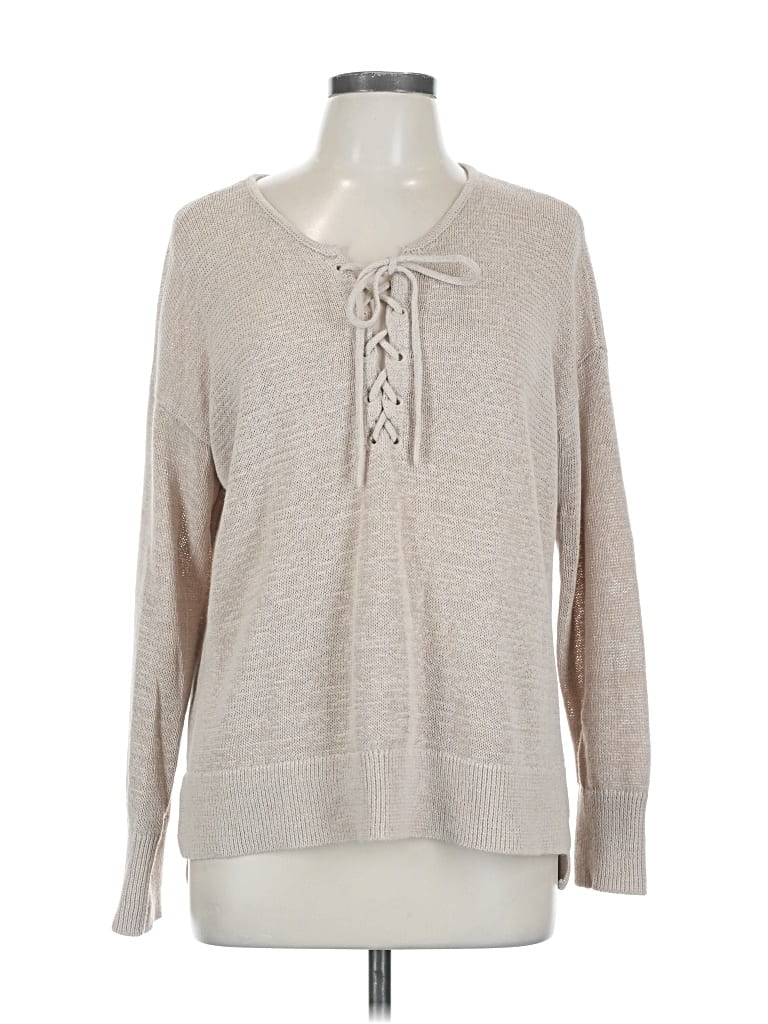 Pre-owned Ann Taylor Loft Pullover Sweater In Brown