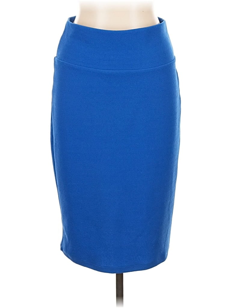 Pre-owned Lularoe Formal Skirt In Blue