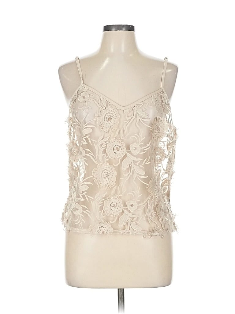 Eva Franco Sleeveless Top Ivory Halter Neckline Tops In Neutral