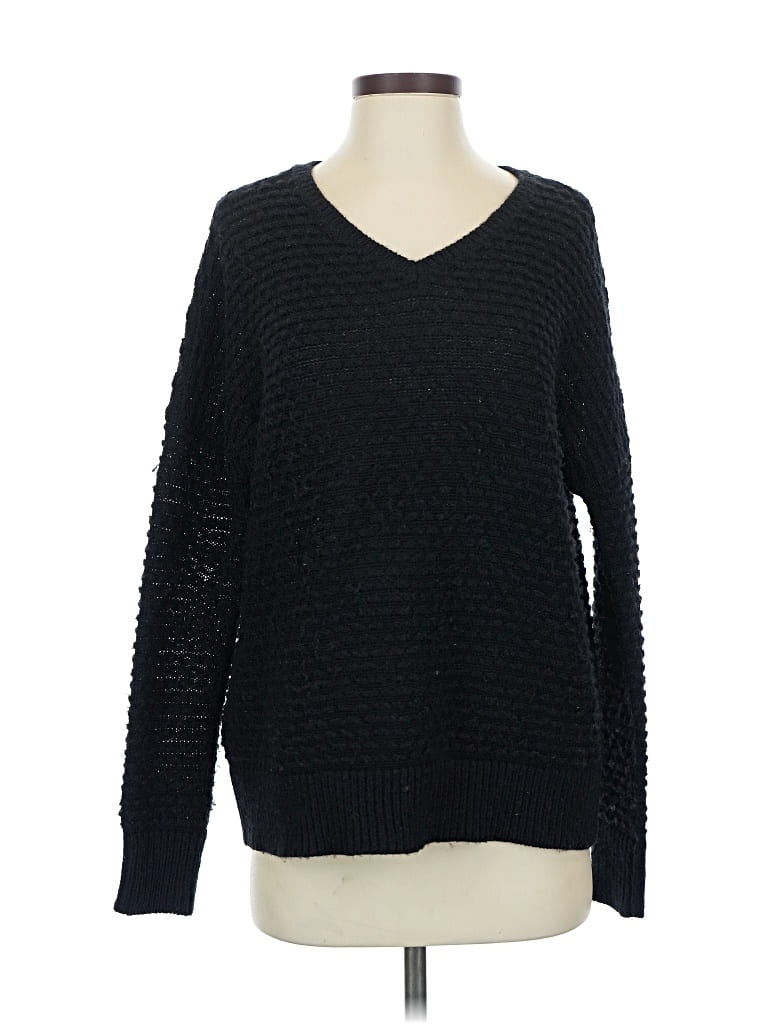 Pre-owned Vince Wool Pullover Sweater In Black