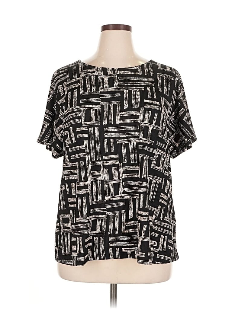 JULES & LEOPOLD Pre-owned Short Sleeve Blouse In Black