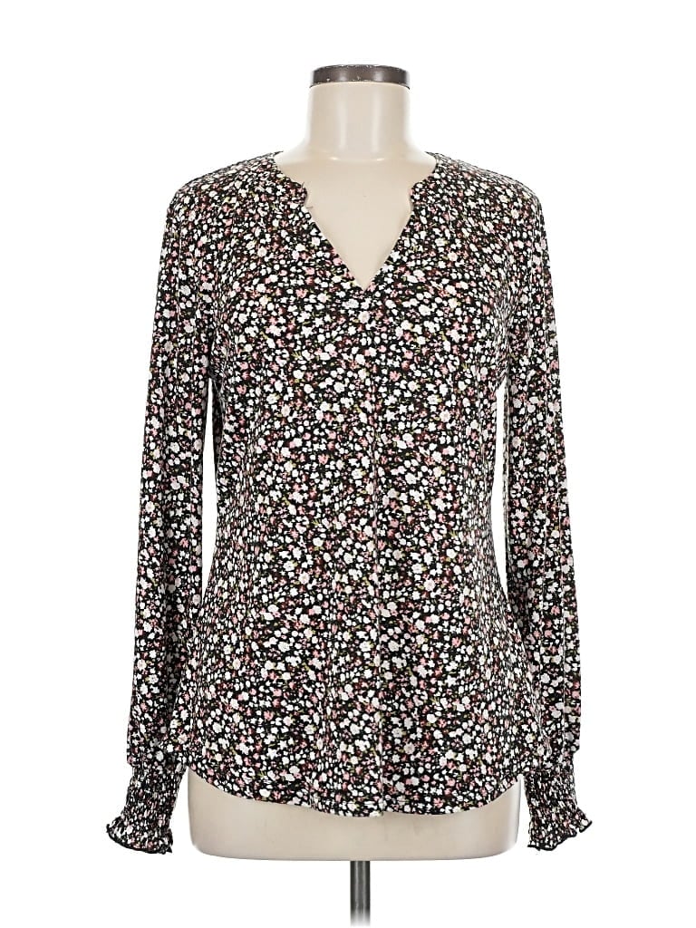 ASSORTED BRANDS Pre-owned Long Sleeve Blouse In Brown