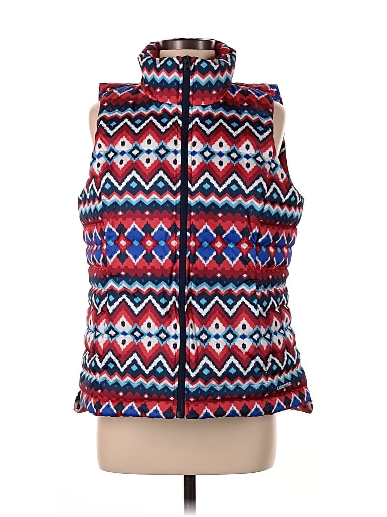 Pre-owned Lands' End Vest In Red
