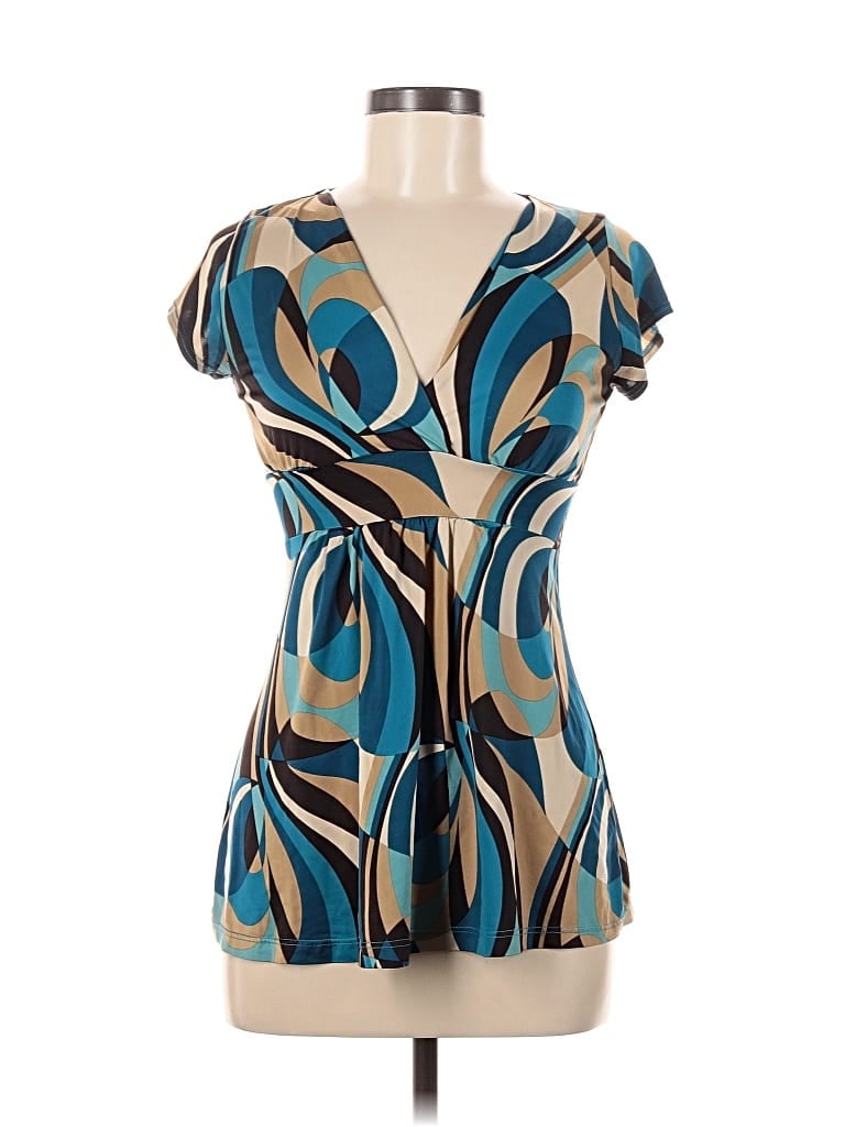 BODY CENTRAL Pre-owned Sleeveless Blouse In Blue