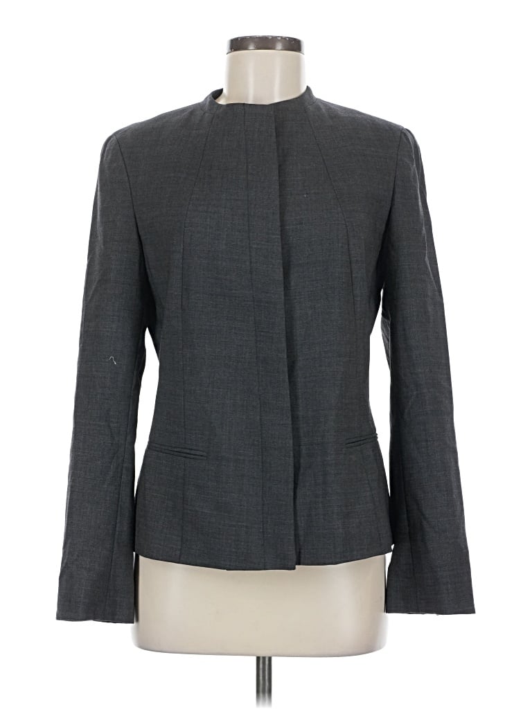 Pre-owned Calvin Klein Wool Blazer Jacket In Gray