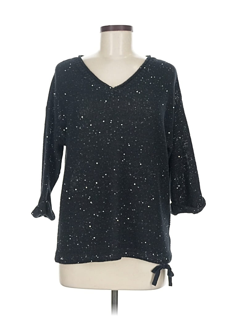 Pre-owned Dkny Jeans Pullover Sweater In Black