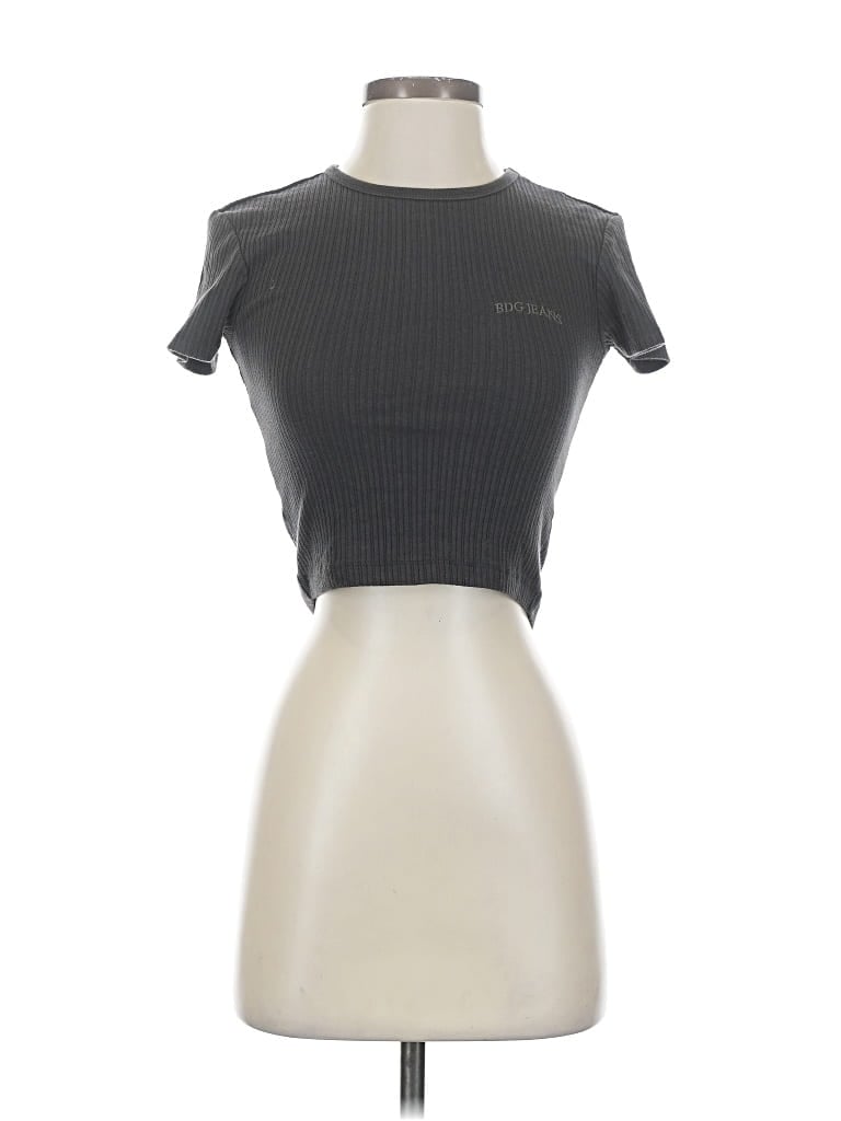 Pre-owned Bdg Short Sleeve Turtleneck In Gray