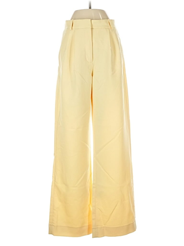 Pre-owned Abercrombie & Fitch Dress Pants In Yellow