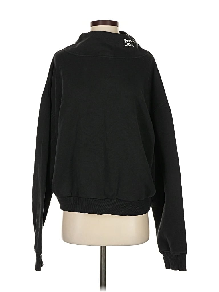 Pre-owned Reebok Turtleneck Sweater In Black