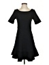 HD in Paris Solid Black Casual Dress Size 4 - photo 1