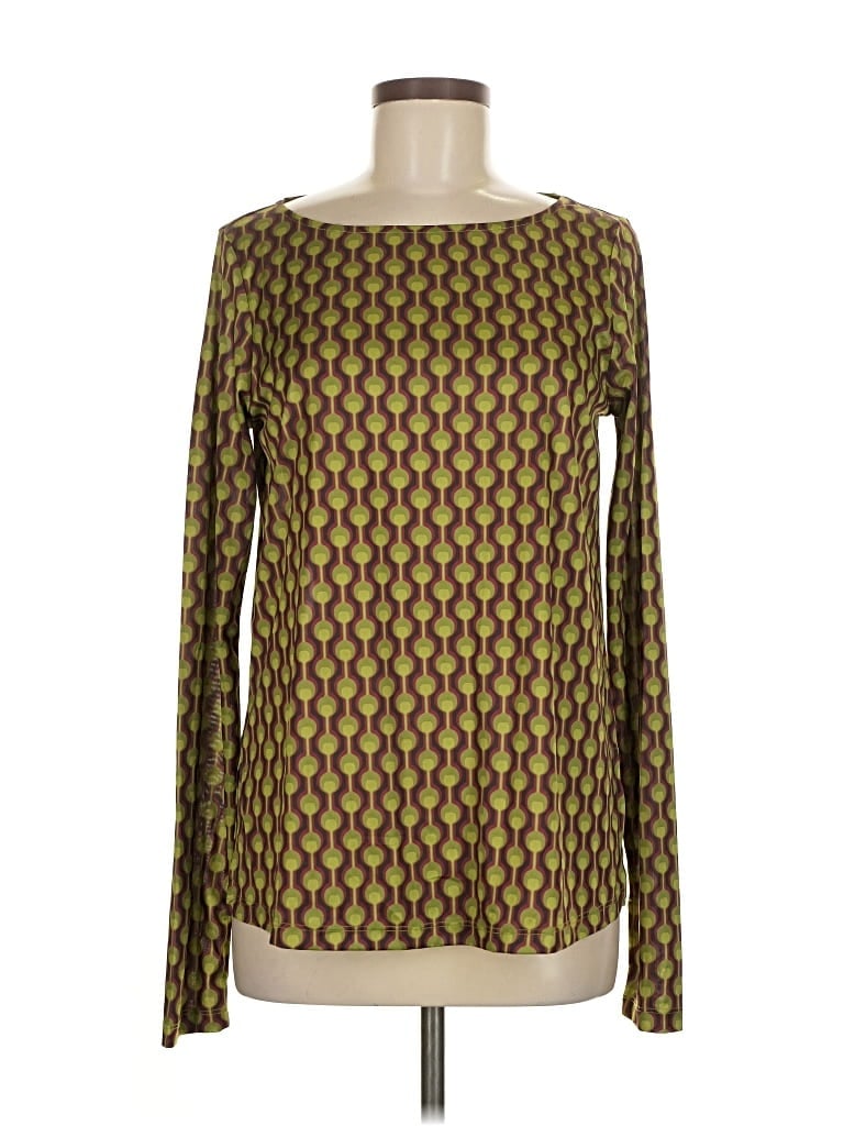 Pre-owned Maliparmi Long Sleeve T-shirt In Gold