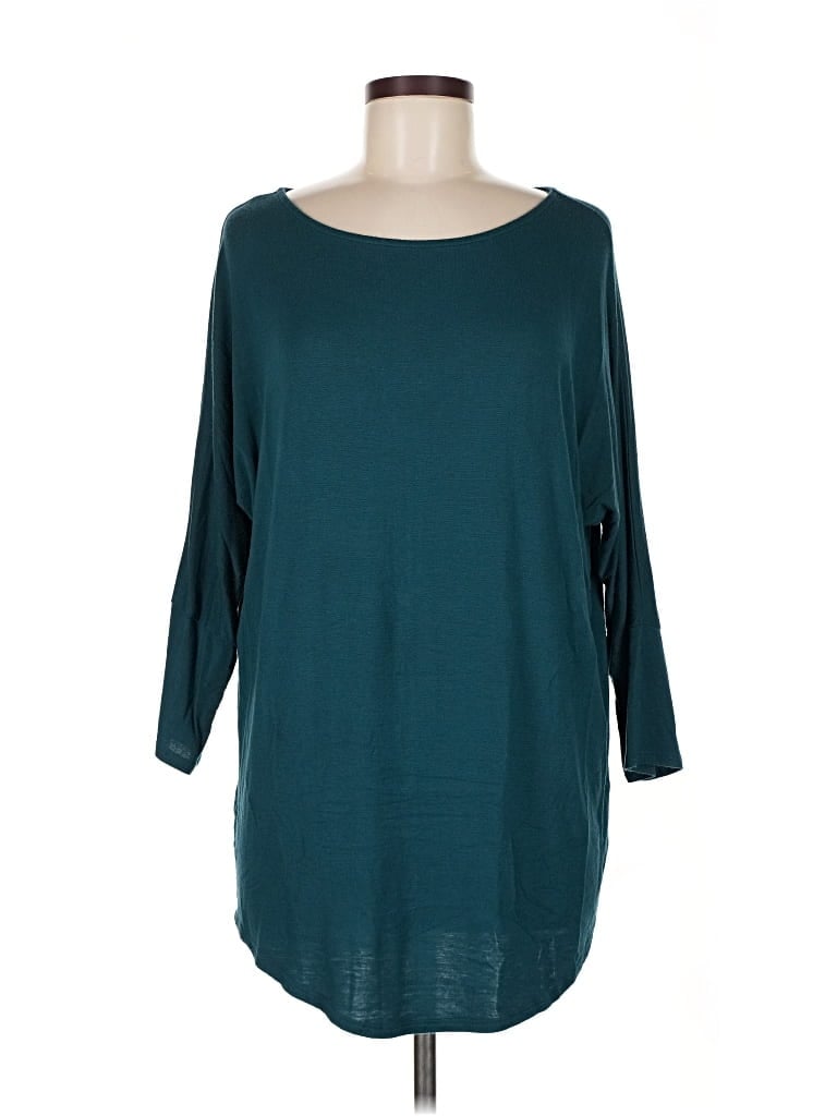 Pre-owned W. By Wantable 3/4 Sleeve T-shirt In Blue