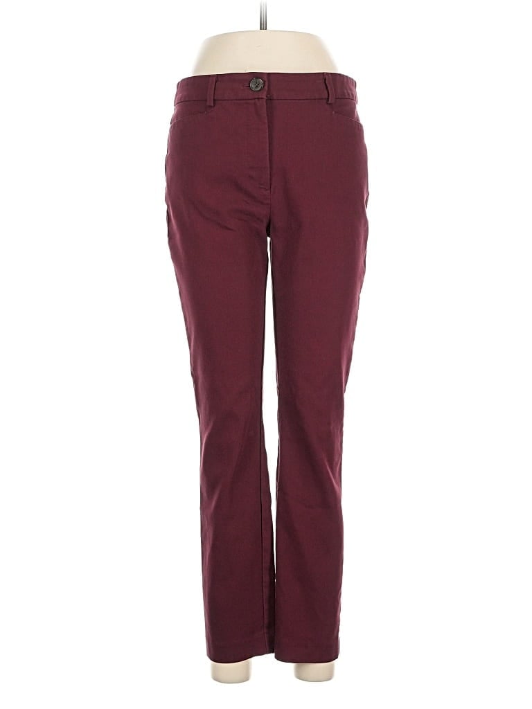 Pre-owned Ann Taylor Loft Casual Pants In Burgundy