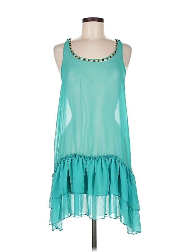 Pre-owned Think Cocktail Dress In Blue