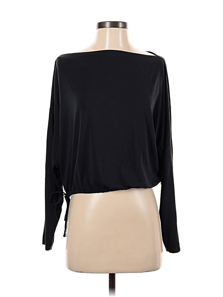 Pre-owned Athleta Long Sleeve T-shirt In Black