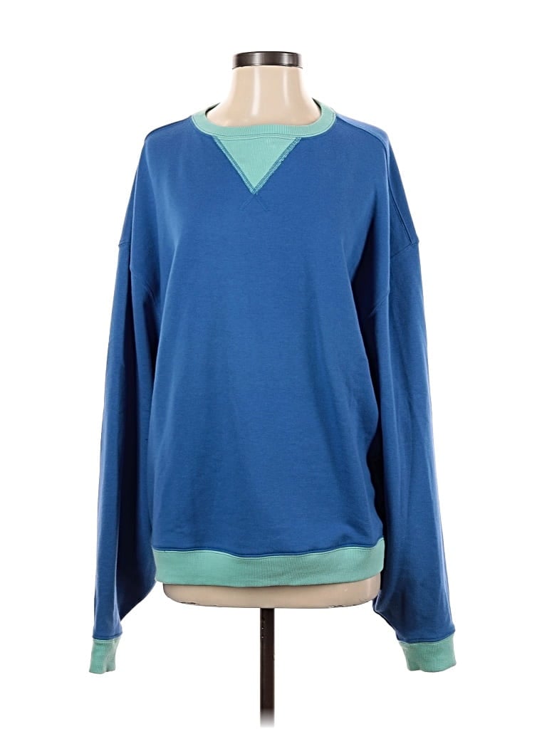 Pre-owned We The Free Pullover Sweater In Blue