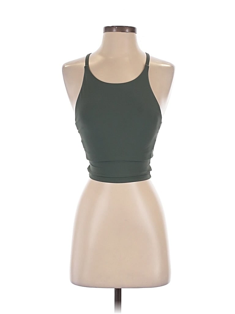 ACTIVE BY OLD NAVY Pre-owned Tank Top Green Halter Neckline Tops
