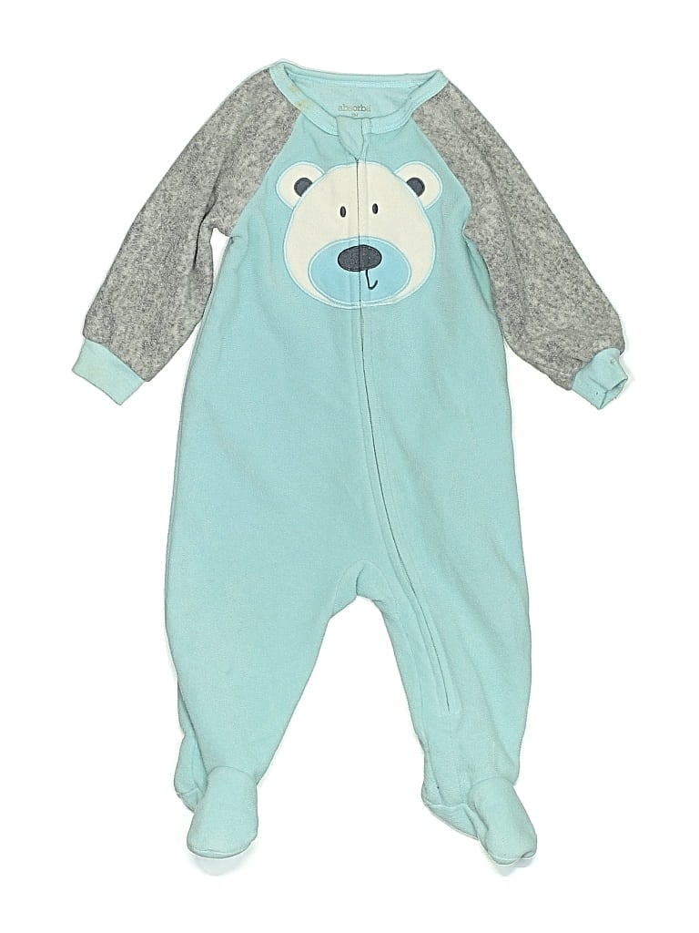 Pre-owned Absorba Babies' Long Sleeve Onesie In Blue