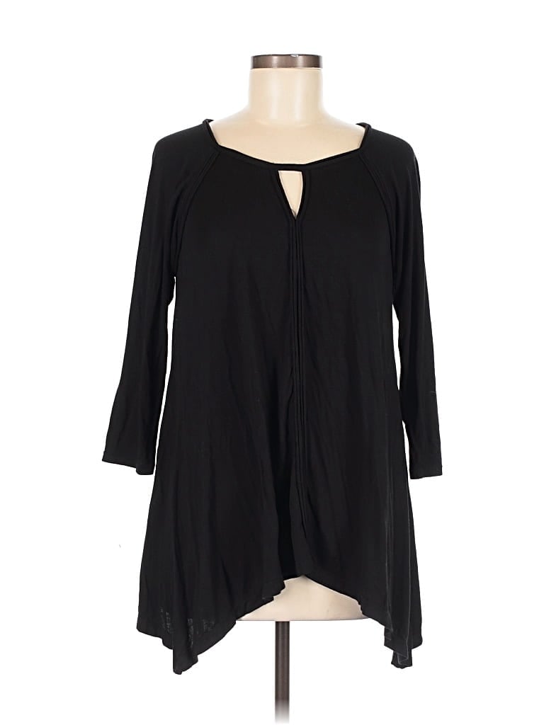 Pre-owned Max Studio 3/4 Sleeve Blouse In Black