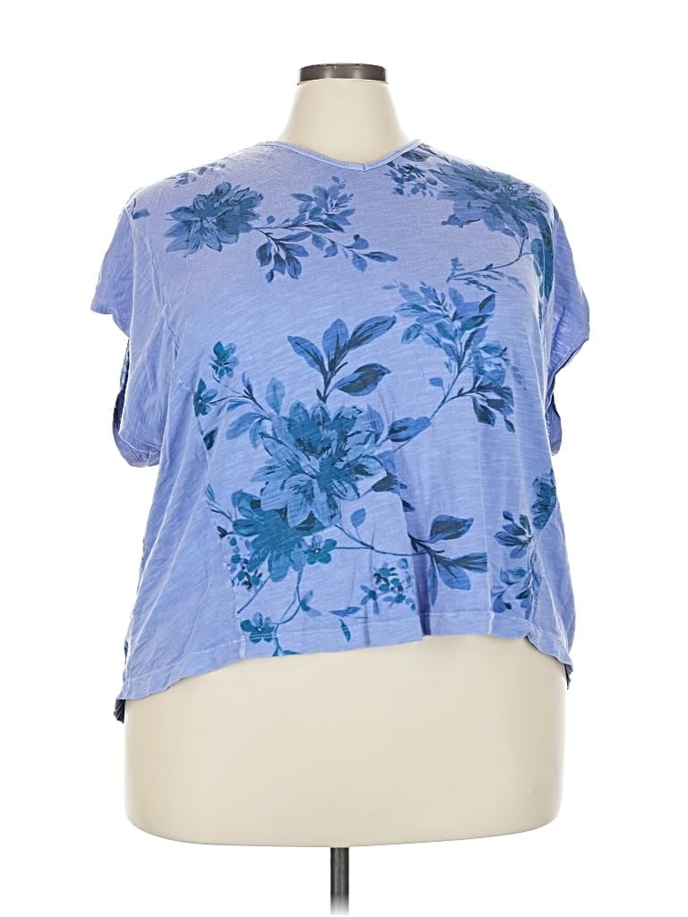 COLDWATER CREEK Pre-owned Short Sleeve T-shirt In Blue