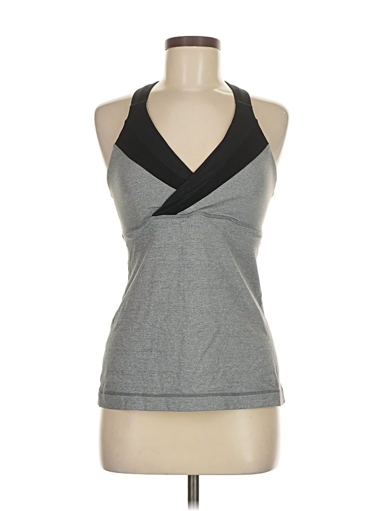 Pre-owned Lululemon Athletica Active Tank Top In Gray