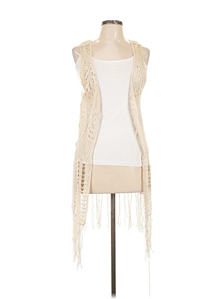 Pre-owned American Rag Cie Cardigan Sweater In White