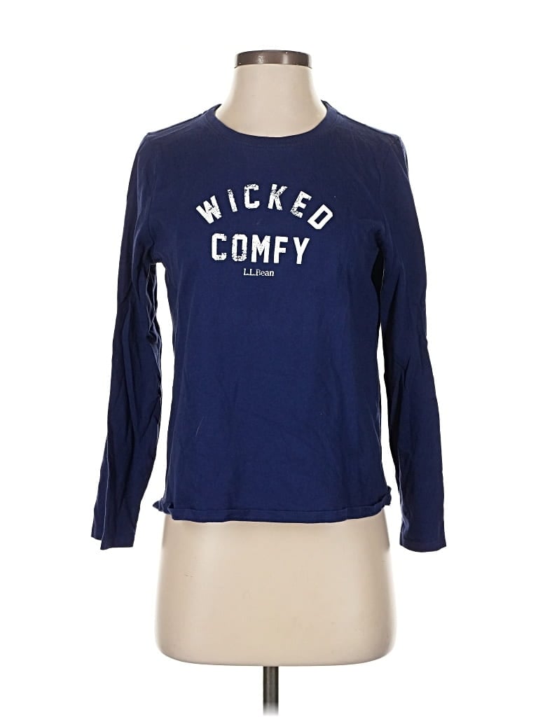 Pre-owned L.l.bean Long Sleeve T-shirt In Blue