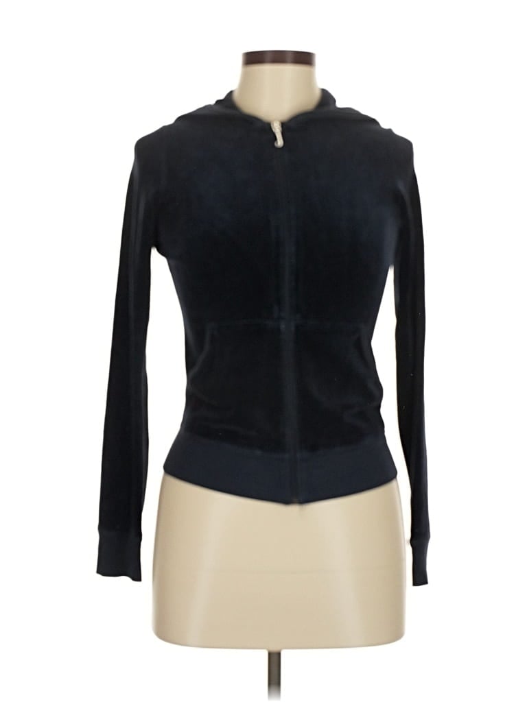 Pre-owned Juicy Couture Cardigan Sweater In Black