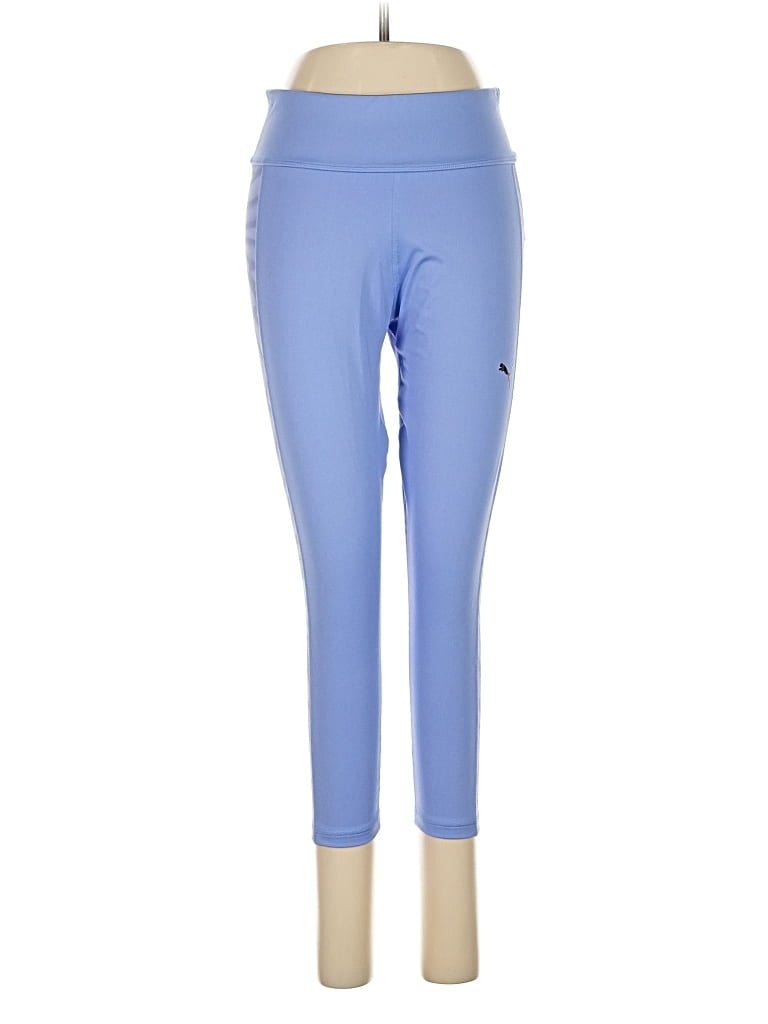 Pre-owned Puma Active Pants In Blue