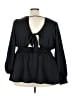 Torrid 100% Polyester Black Casual Dress Size 3X Plus (3) - photo 2
