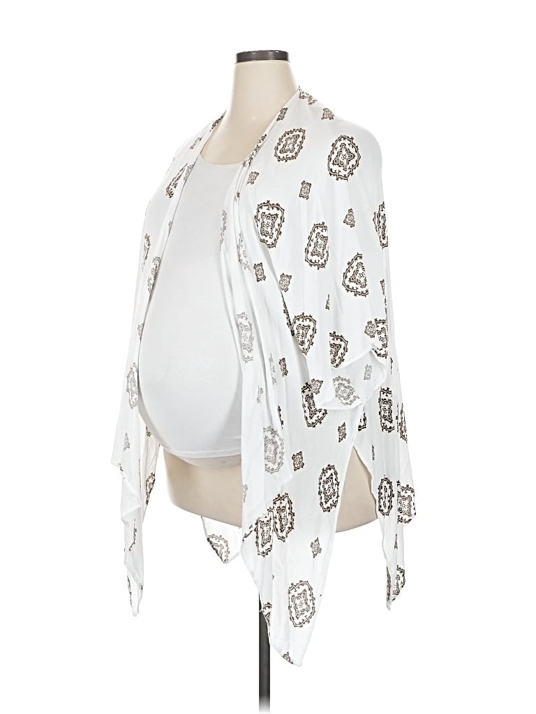 Pre-owned Pink Blush Kimono In White